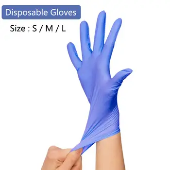

100pcs/set Multifunction Disposable Nitrile Gloves Dustproof Home Garden Gloves Household Cleaning Washing Disposable