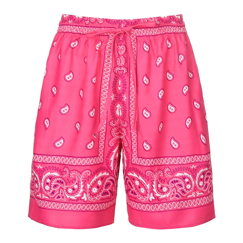 Casual Straight Shorts For Women Home Fashion Leisure Outfits Cashew Flower Hip Hop High Waisted Shorts Summer Harajuku