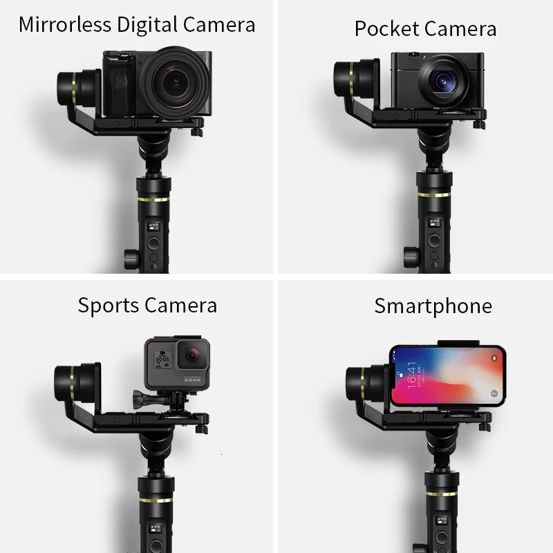  FeiyuTech G6 Plus 3-Axis Handheld Gimbal Stabilizer for Mirrorless Camera Pocket Camera GoPro Smart