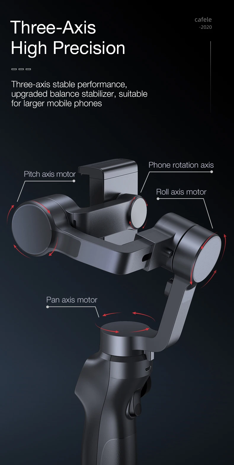 3-Axis Handheld Gimbal Stabilizer (6.1)