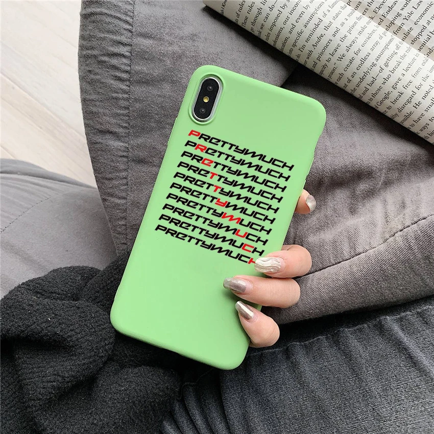 Мягкий силиконовый чехол PRETTYMUCH для iphone 6/6s, 6 Plus/6s Plus, 7/8, 7 Plus/8 Plus, X, XS, XR, XSMax
