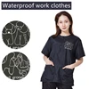 Waterproof Work Clothes Trousers Shorts Pet Shop Dog Grooming Uniforms Anti Static Non Stick Hair Pants Pet Cleaning Care Y0519 1