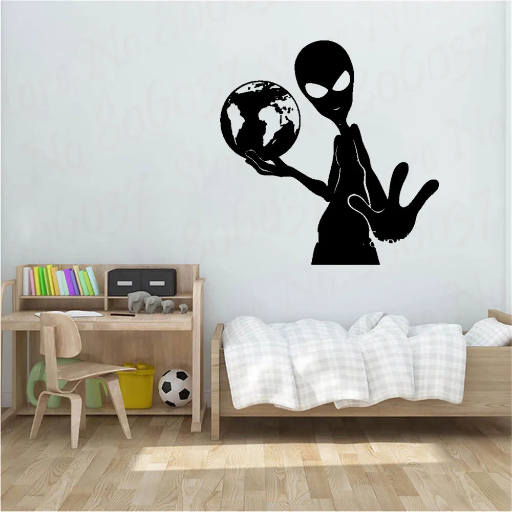 Details about  / Vinyl Decal Resident Alien UFO Flying Saucers Visitors Wall Sticker n631