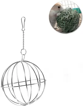 

Sphere Treat Guinea Pig Hamster Rat Rabbit Feed Dispenser Hanging Ball Toy Rabbit Hay Feeder for Pets