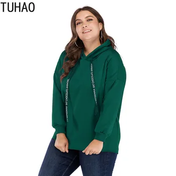 

TUHAO Plus Size 5XL 4XL 3XL Hoodies Sweatshirts Women Letters Long Sleeve Female Hoodie Tops Casual Sweatshirt Feminino LW113