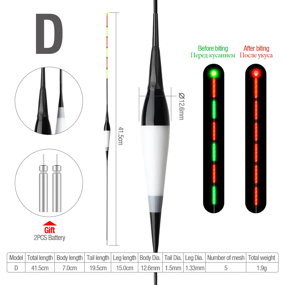 DONQL Nano Smart Led поплавок для рыбалки Высокочувствительный рыбный укус напоминание Buoy датчик тяжести светящийся Электрический поплавок для ночной рыбалки