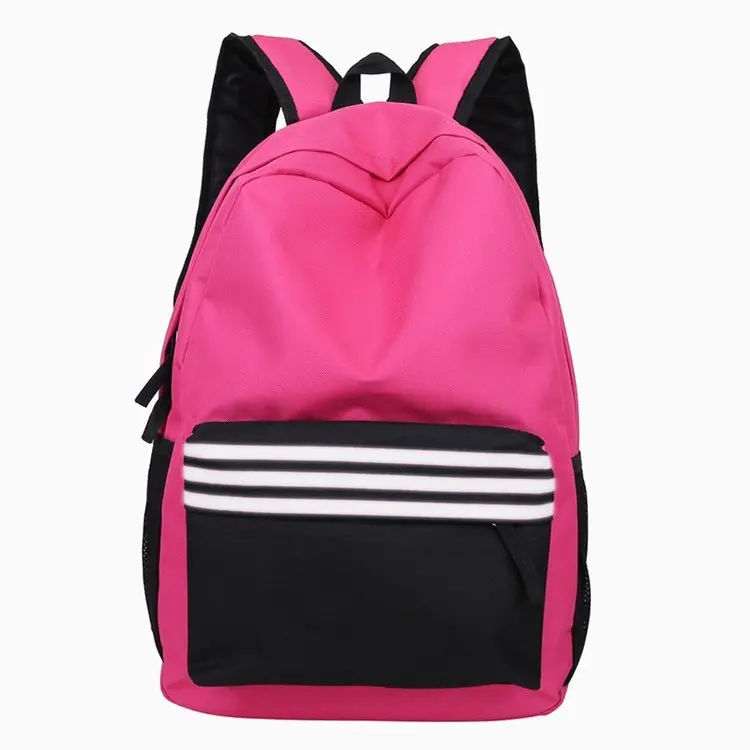 

2019 New Style WOMEN'S Bag Fashion Backpack Simple Contrast Color Schoolbag Couples Backpack