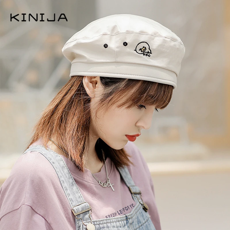 Женский корейский берет милый ретро японский художник высокое качество кепка