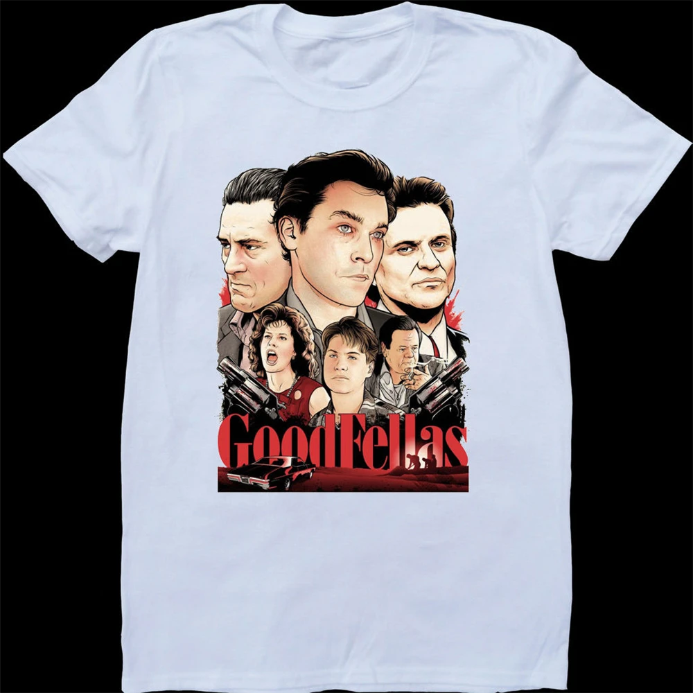 

Goodfellas White, Custom Made T-Shirt Printing Tee Shirt