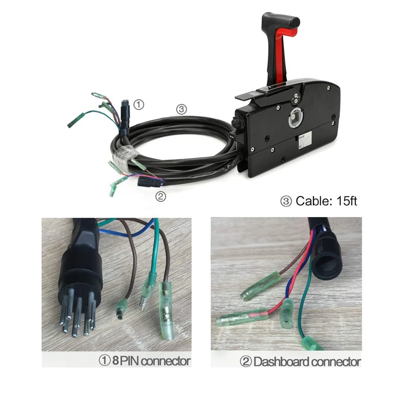 Подвесной пульт дистанционного управления, для подвесного двигателя Mercury 881170A15 8Pin правый лодочный мотор боковое Крепление пульт дистанционного управления с кабелем
