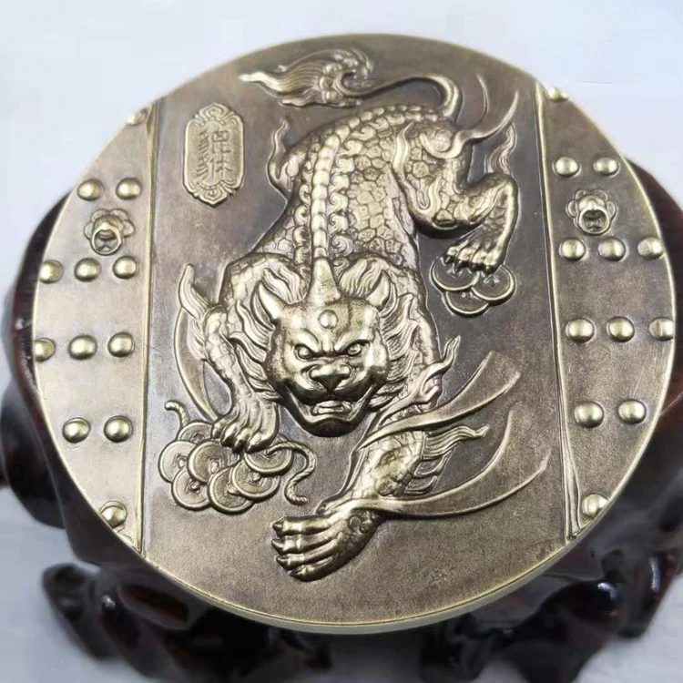 Fashion Chinese Exquisite Vintage Pure Copper Bronze Commemorative Medallion Decoration Home Gift | Дом и сад