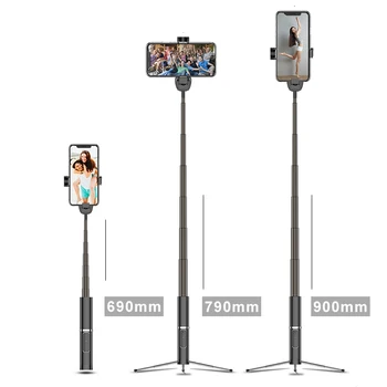 

3 in 1 Wireless Bluetooth Tripod Selfie Stick For Mobile Phone Stabilizer Selfie Stick Tripod For Xiaomi Huawei Remote Control