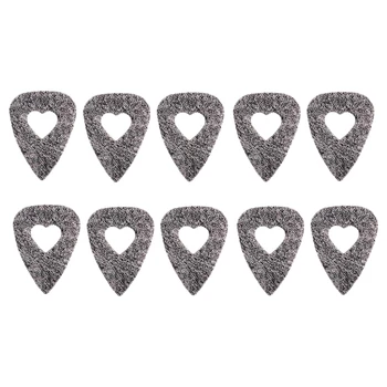 

10Pcs Wool Felt Picks Soft Hard Ukulele Guitar Mandolin Picks Plectrums