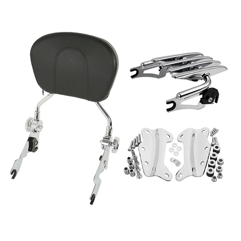Motorcycle Sissy Bar Luggage Rack Docking Hardware For Harley Touring Road King Electra Glide Street Glide 2009-