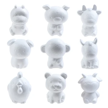 

12cm Zodiac Signs Rat Kids Craft Toys Foam Animals Modeling Polystyrene Styrofoam Doll DIY Modeling Polystyrene Styrofoam