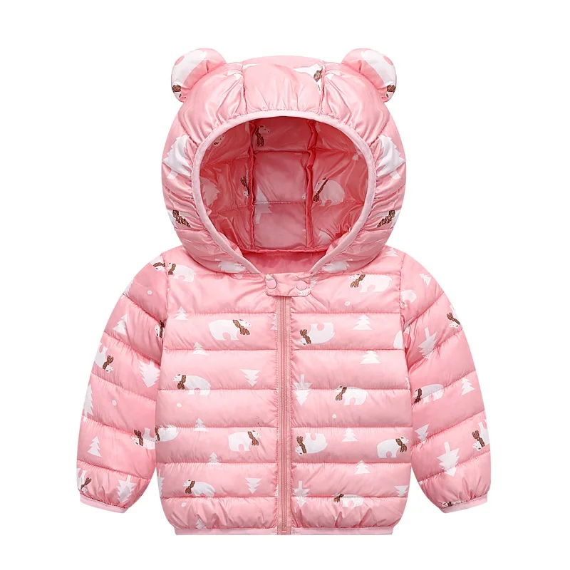 Пальто детское;Куртка для младенцев г., осенне-зимние куртки для новорожденных девочек, пальто детская теплая верхняя одежда для мальчиков, куртки пальто для малышей Одежда для - Цвет: Pink