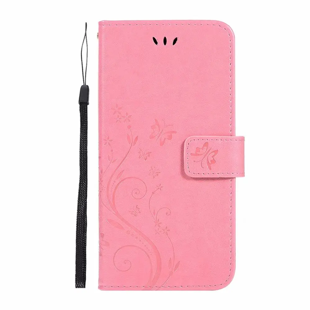 Diy Алмазный кожаный флип чехол для huawei смартфона Honor 8X10 Lite 7c 7a Pro Y9 Y7 Y5 Y6 Prime Pro P smart P20 P9 P8 lite - Цвет: pink