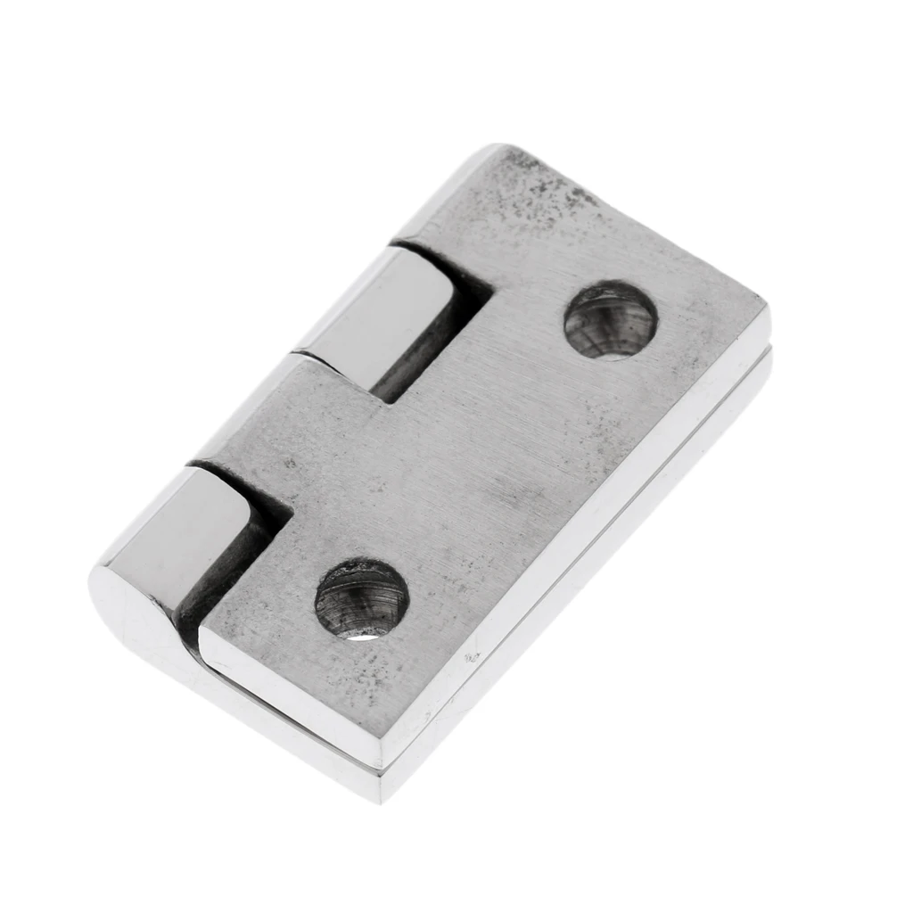 1 Set /2 Pcs Mirror Polished Stainless Steel Marine Boat Flush Door Cabin Hatch Compartment Hinge Strap 1-1/2'