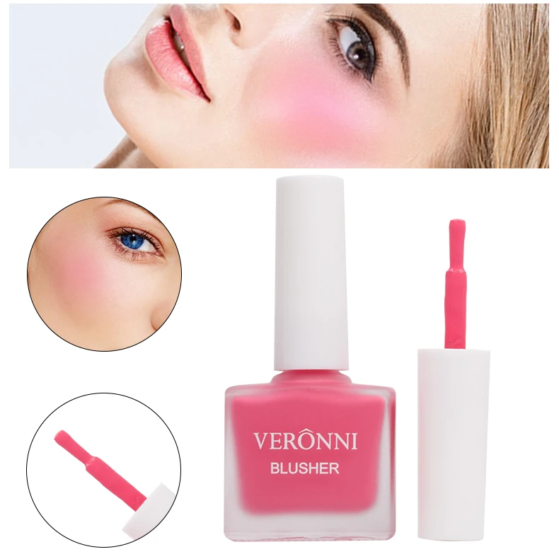 

VERONNI Peach Liquid Facial Blush Matte Nude Cosmetics Repair Matte Blusher Face Cheek Blush Cream Korean Makeup Hot selling