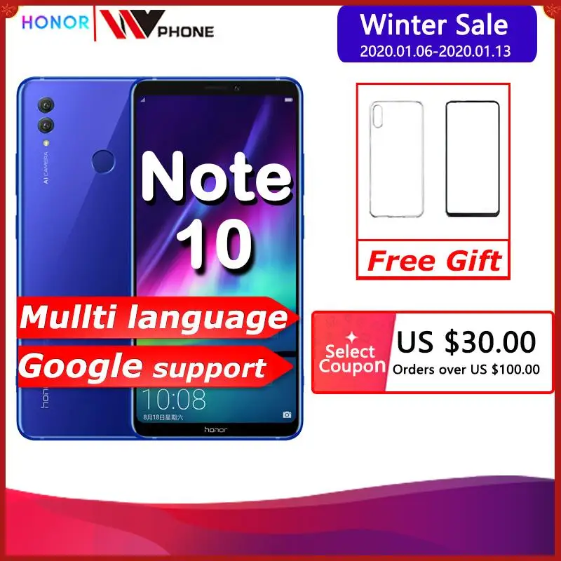 Honor Note 10 mobile phone Kirin 970 Octa core Mobile Phone Dual SIM 6.95 inch Android 8.1 Fingerprint ID NFC