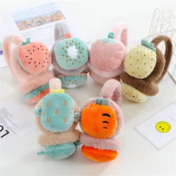 2021 novo bonito fruta earmuffs para mulheres meninas inverno orelha quente confortável esqui macio de pelúcia bandana adorável fones ouvido earmuffs