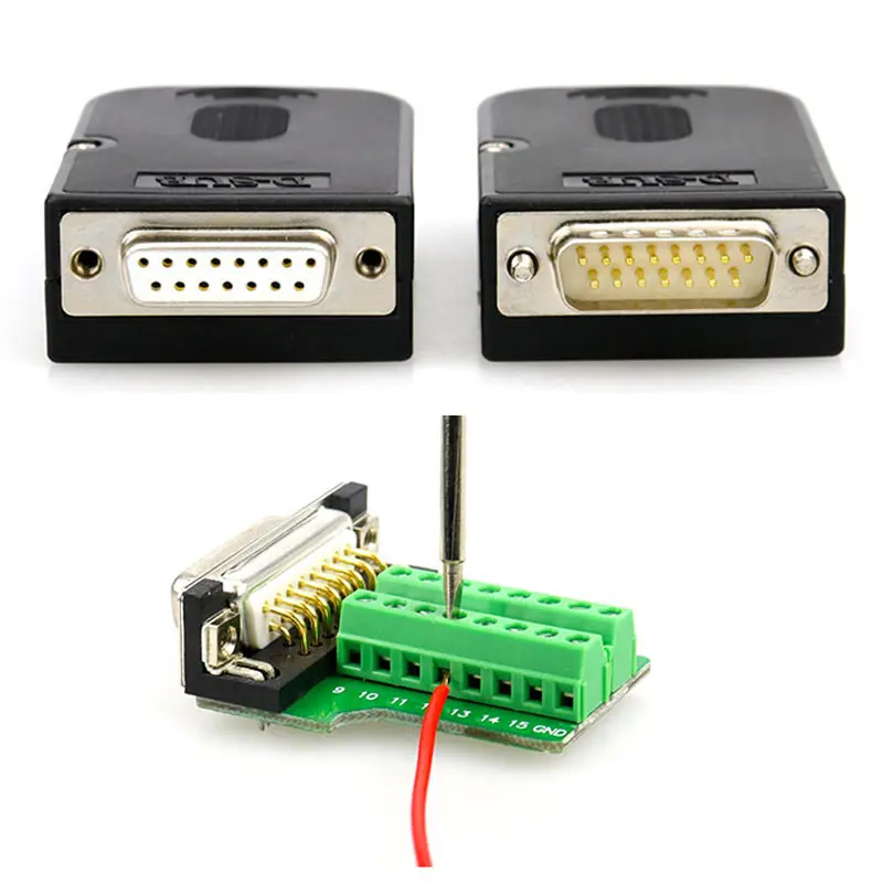 Db15 Connector 15 Pin Breakout Board D 