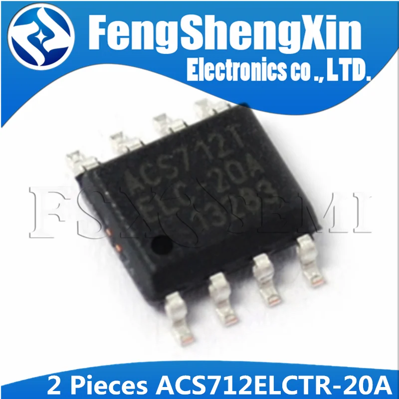 2 шт. ACS712ELCTR-20A SOP-8 ACS712-20A ACS712T ACS712TELC-20A ACS712 полностью встроенный эффект зала-основан