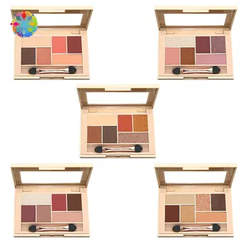 

6 Colors Silky Matte Glitter Eyeshadow Palette Set Makeup Eye Shadow Powder Pallete Pigment Beauty Cosmetic