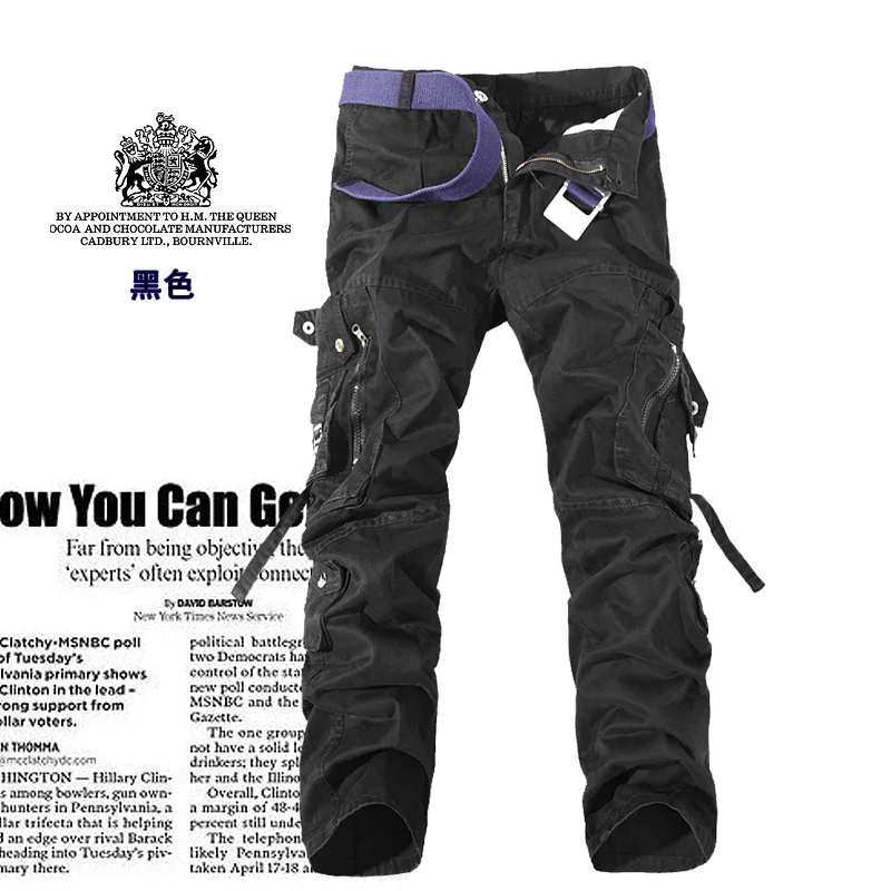 

Casual Pants Men's 's c ar Go Pants Multi Pockets Milit AR Y AR