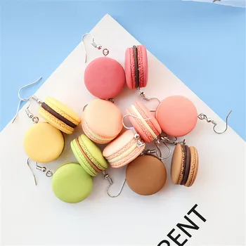 

Cute Colorful Macaron Drop Earrings For Women Girls Diy Handmade Korean Creative Unique Dangle Earrings Jewelry Accessories