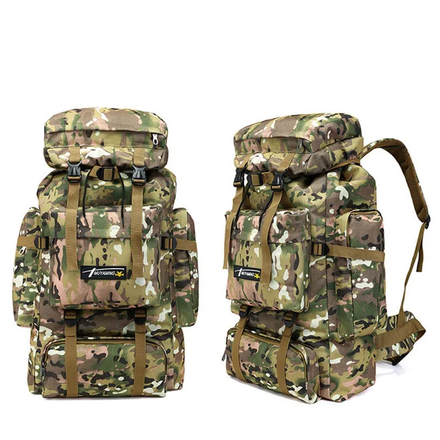 CP camouflage 70L тактическая Сумка военный рюкзак для альпинизма мужские дорожные уличные спортивные сумки Molle рюкзаки охотничий походный рюкзак - Цвет: CP camouflage