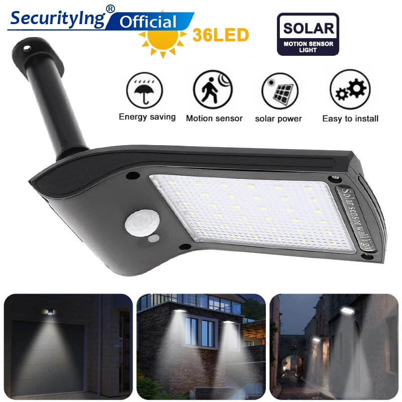 

Rotating 36LED Solar Light Outdoor Lights Waterproof PIR Motion Sensor LED Solar Wall Lamps for Outdoor Yard Garden Lamps