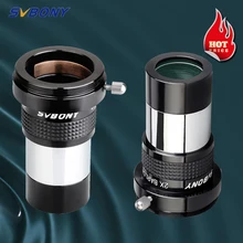 Окуляр для линз Барлоу SVBONY 2x, профессиональный телескоп с 1,25 дюймовым покрытием, астрономический окуляр с полным покрытием SV137 Окуляр для линз Барлоу SVBONY 2x, профессиональный телескоп с 1,25 дюймовым покрытием, астрономический окуляр с полным покрытием SV137