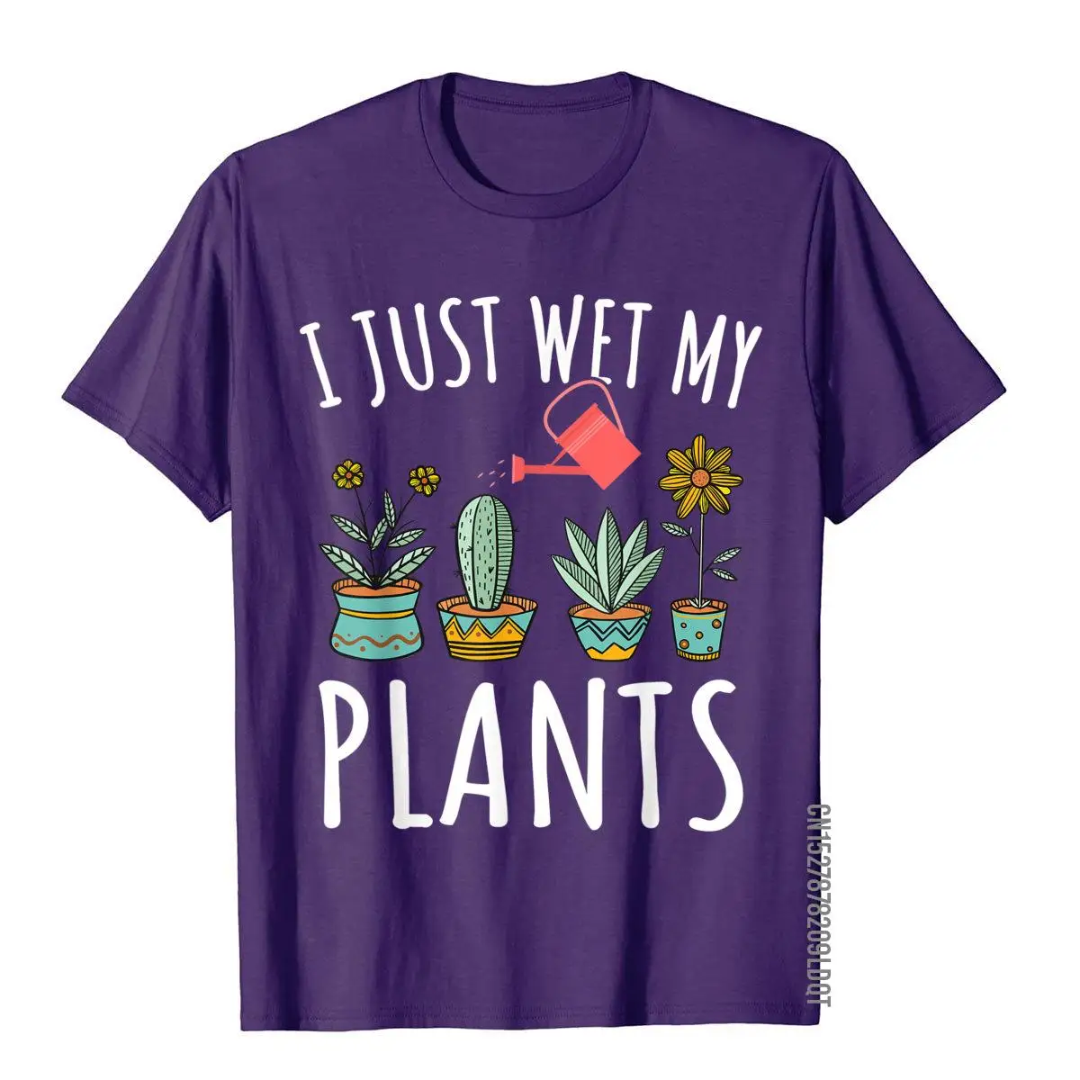 I Just Wet My Plants Gardening Shirt Funny Gardener Gifts T-Shirt__B5782purple