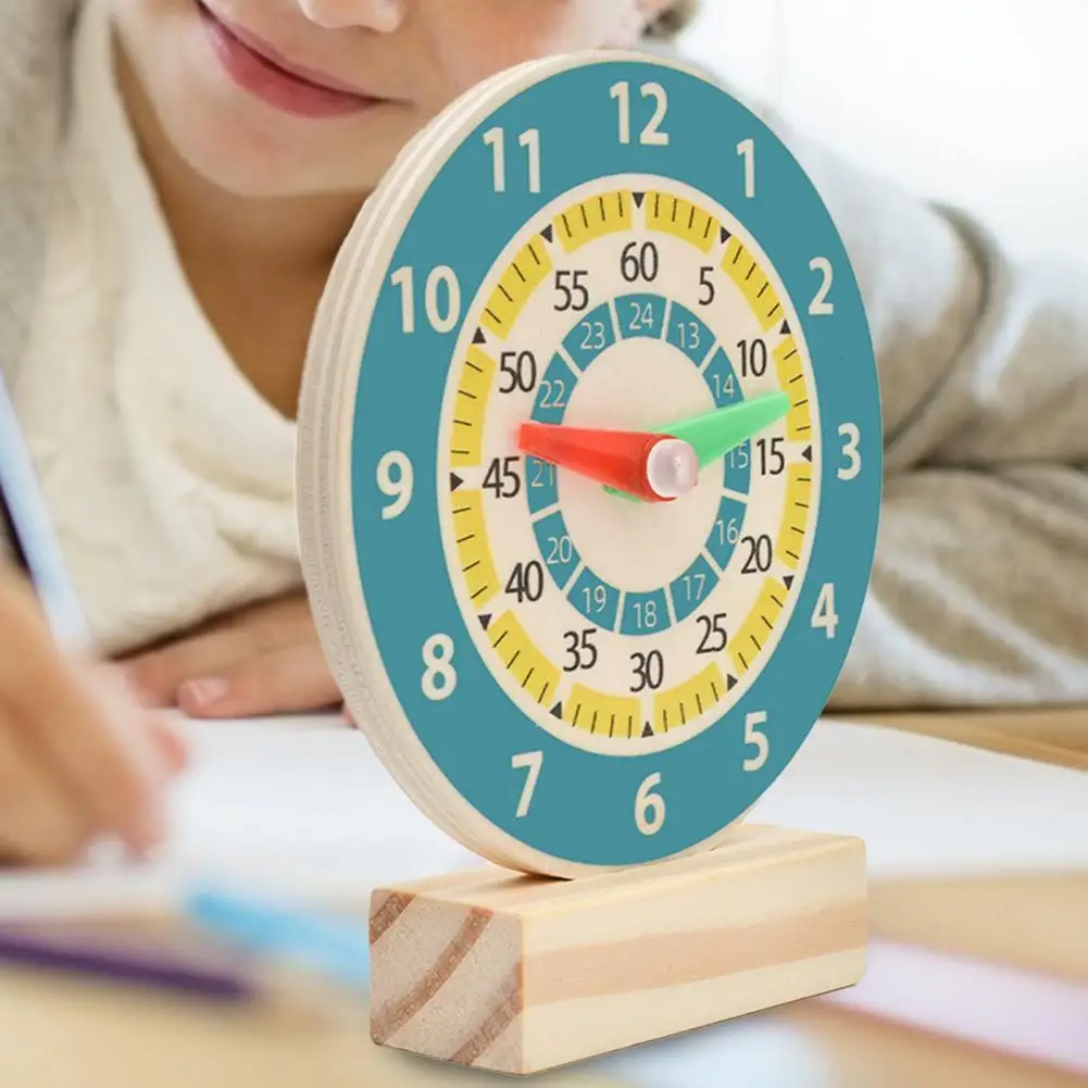 Creative Kids Wooden Clock Toy Early Education Time Management Cognitive  Clock Decoration Children's Montessori Educational Tool