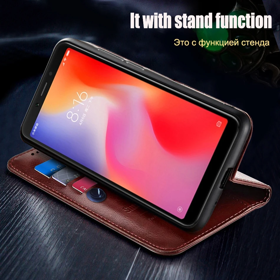 case For Xiaomi Redmi 6 Case Crocodile texture leather Cover Phone Cases For Xiaomi Redmi6 Bumper 6 Coque flip cases for xiaomi blue