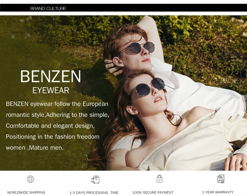 BENZEN Polarized Ladies Sunglasses Brand Designer Vintage Women Sun Glasses For Female Luxury Shades Oculosoculos feminino