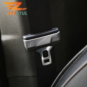 

Zeratul 2Pcs/Set ABS Chrome Interior Car Seat Safety Belt Buckle Protection Cover for Tesla Model 3 2017-2020 Accessories