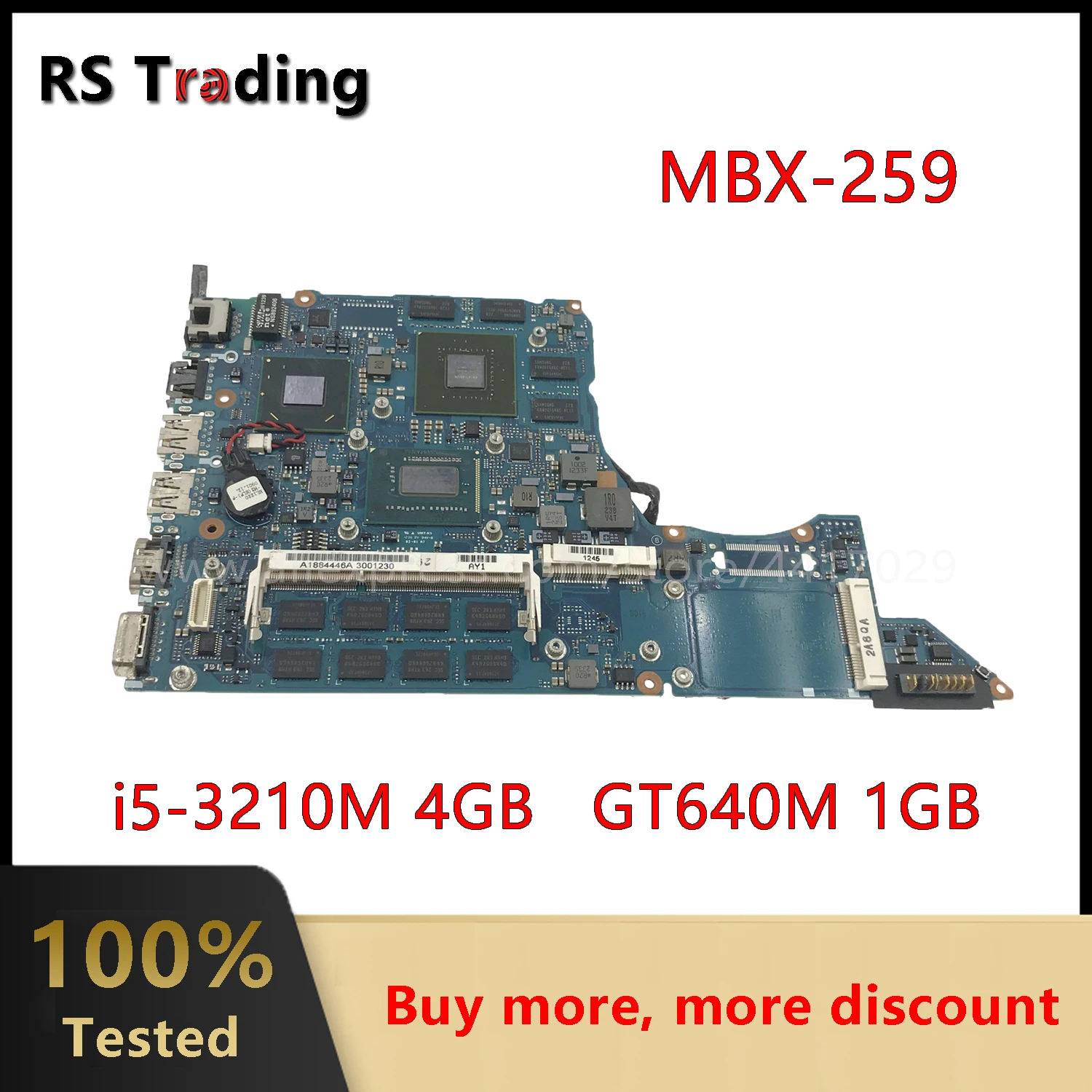 For Sony VAIO VPCF1 Laptop Motherboard With I5-3210M 4GB CPU GT640M 1G GPU MBX-259 A1903783A | Компьютеры и офис