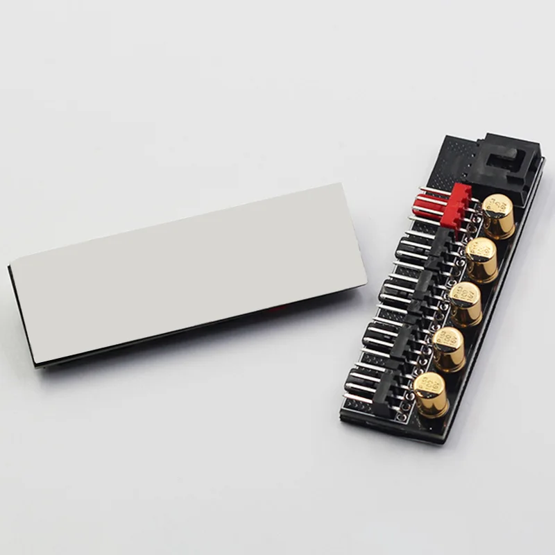 Материнская плата 4Pin Pin хаб pwm вентилятор концентратор компьютерный регулятор температуры шасси контроллер вентилятора