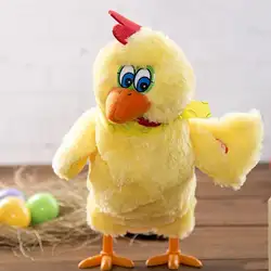 Смешная электрическая курица кладет яйца плюшевая игрушка для питомца с музыкой качели детские куклы новые