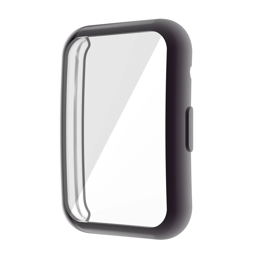 TPU Protective Watch Case Cover with Full Screen Glass