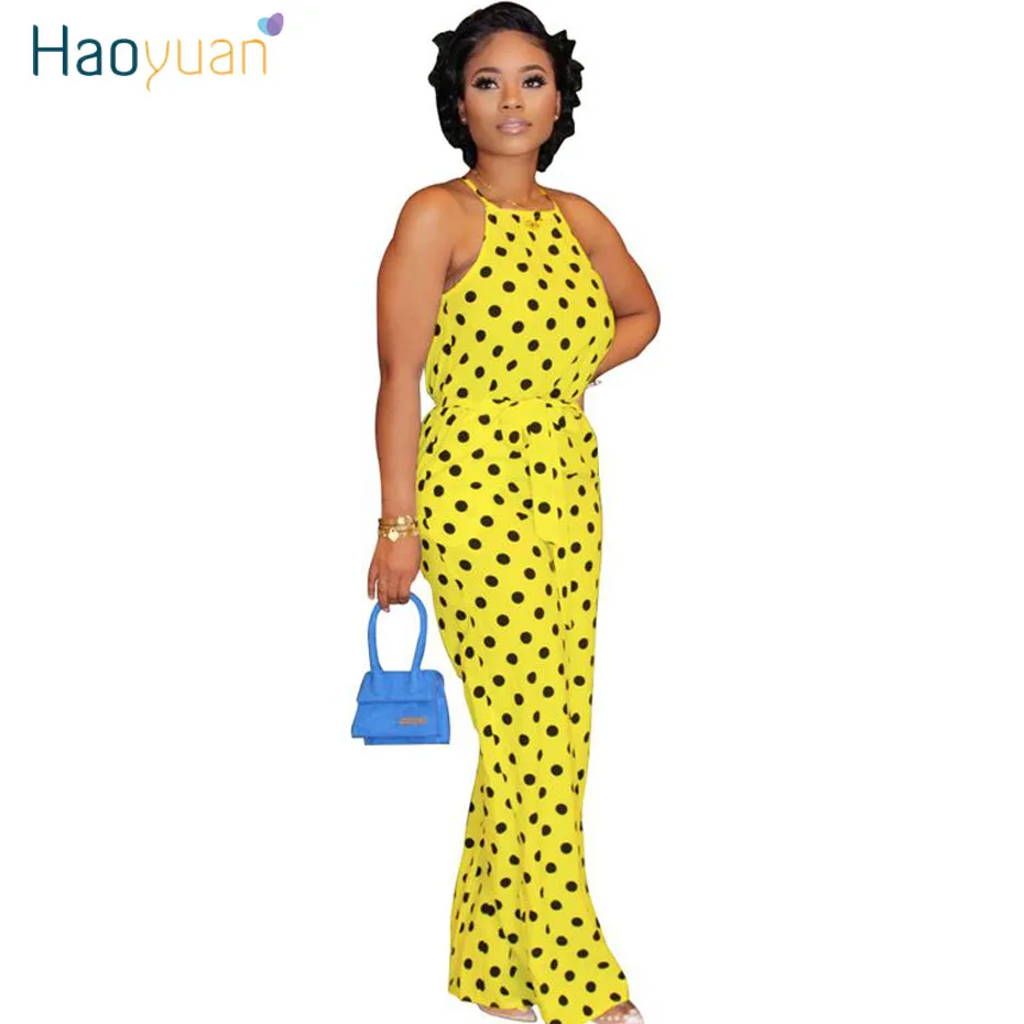 plus size polka dot jumpsuit
