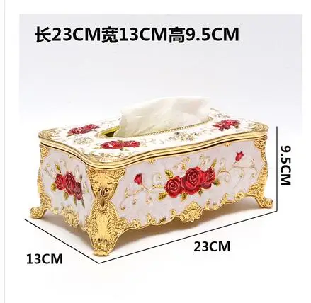 Europe classic metal tissue box kitchen tissue holder paper towel box papier cadeau rouleau for tissue paperZJH083 - Цвет: C5