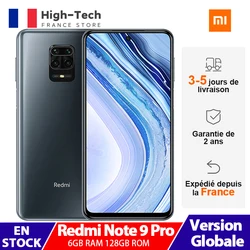 Глобальная версия Xiaomi Redmi Note 9 Pro 6 ГБ ОЗУ 128 ГБ ROM 64-мегапиксельная четырехъядерная камера мобильный телефон Snapdragon 6,67 дюймсмартфон