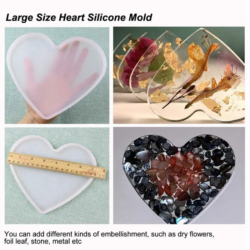 Большой подстаканник силиконовая смола Форма Круглый квадратный прямоугольник сердце овальной формы