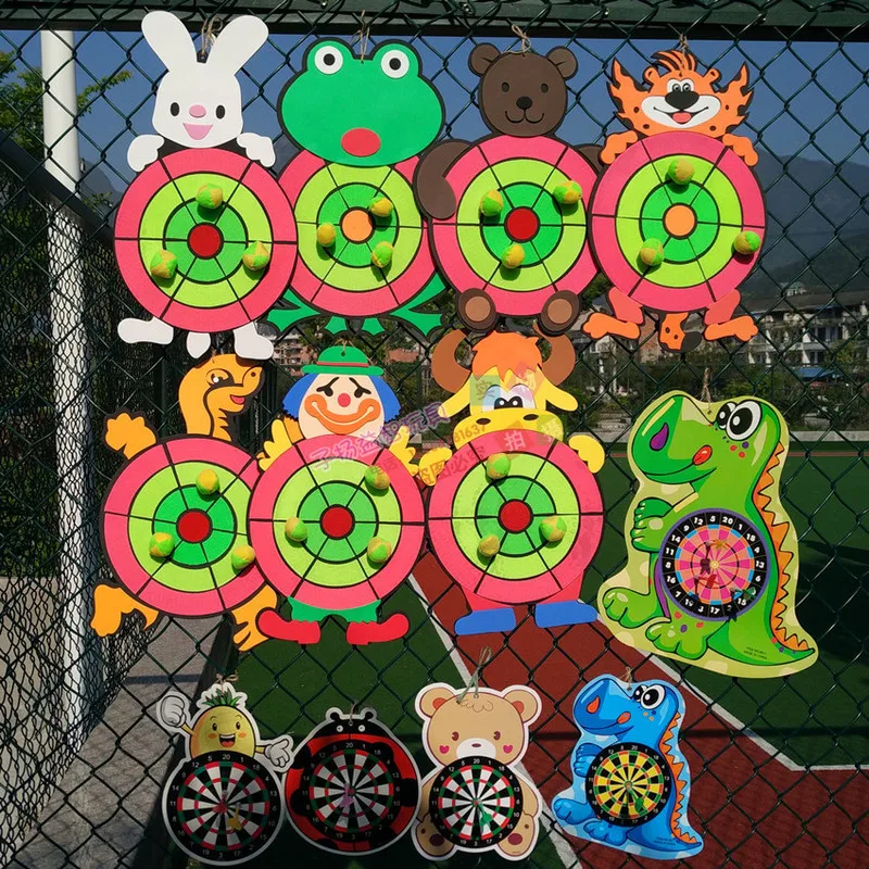 

New Style of Nursery School Division Teaching Toys Children Sports Game Outdoor Activities zhan ba pan Cartoon Animal Fly