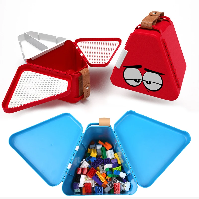 

New Lovely Portable Building Blocks Bag Set Bricks Multifunction Creative Storage Box for Children Toy for Kids Gifts