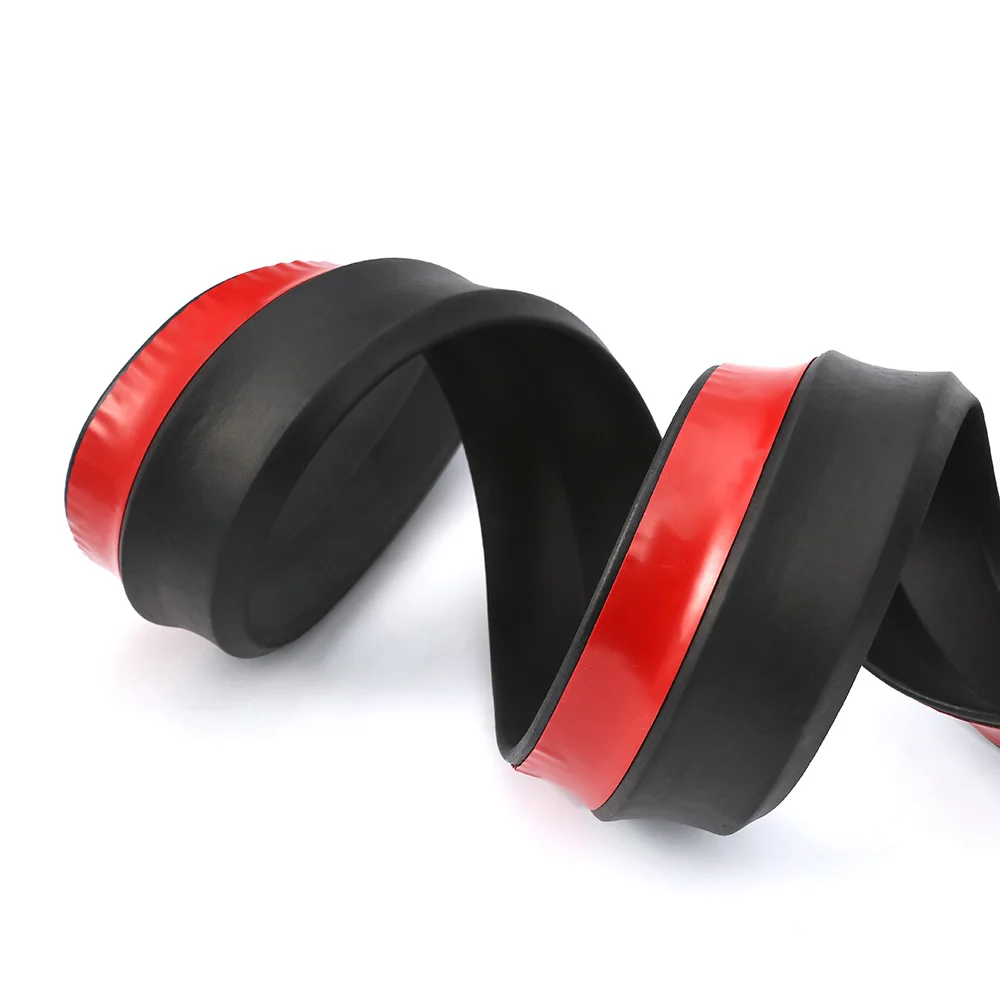 2.5m Car Protector Front Bumper Lip Splitter Car Sticker Body Kit<br /> Spoiler Bumpers Valance Chin Car Rubber Strip 60mm Width-in Bumpers <br />from Automobiles 