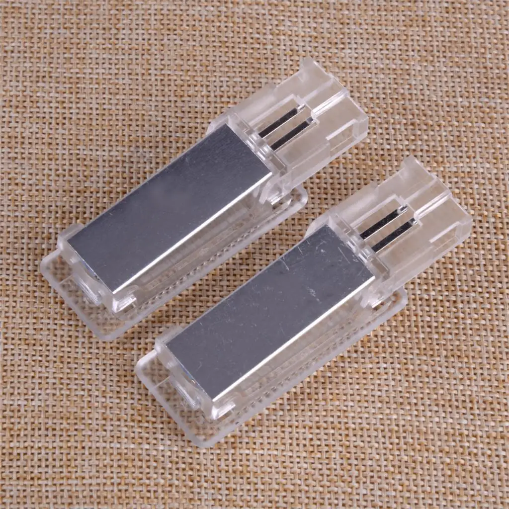DWCX 2 шт. 2 Pin Белый светодиодный свет для ног лампа подходит для VW Volkswagen Golf 5 6 Jetta Passat Sharan, Touareg Eos Scirocco Alhanmbra